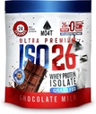 ISO26 Græs Fed Whey Protein Isolere uden kunstige sødemidler. Naturligvis sødet med munk frugt, 1,6 pund, 24 servering, chokolade mælk.