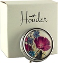 Designer Pill Box by Houder - Dekorative Pill Case med gaveæske - Carry Your Meds in Style (Violets)
