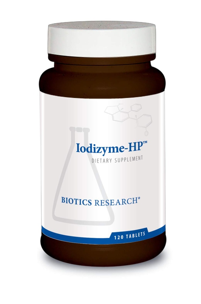 Bioetik Forskning Iodizyme HP Jod, thyreoideastøtte, cellular metabolisme, fremmer energi, understøtter metabolisk funktion, T3, T4, TSH 120 tabletter