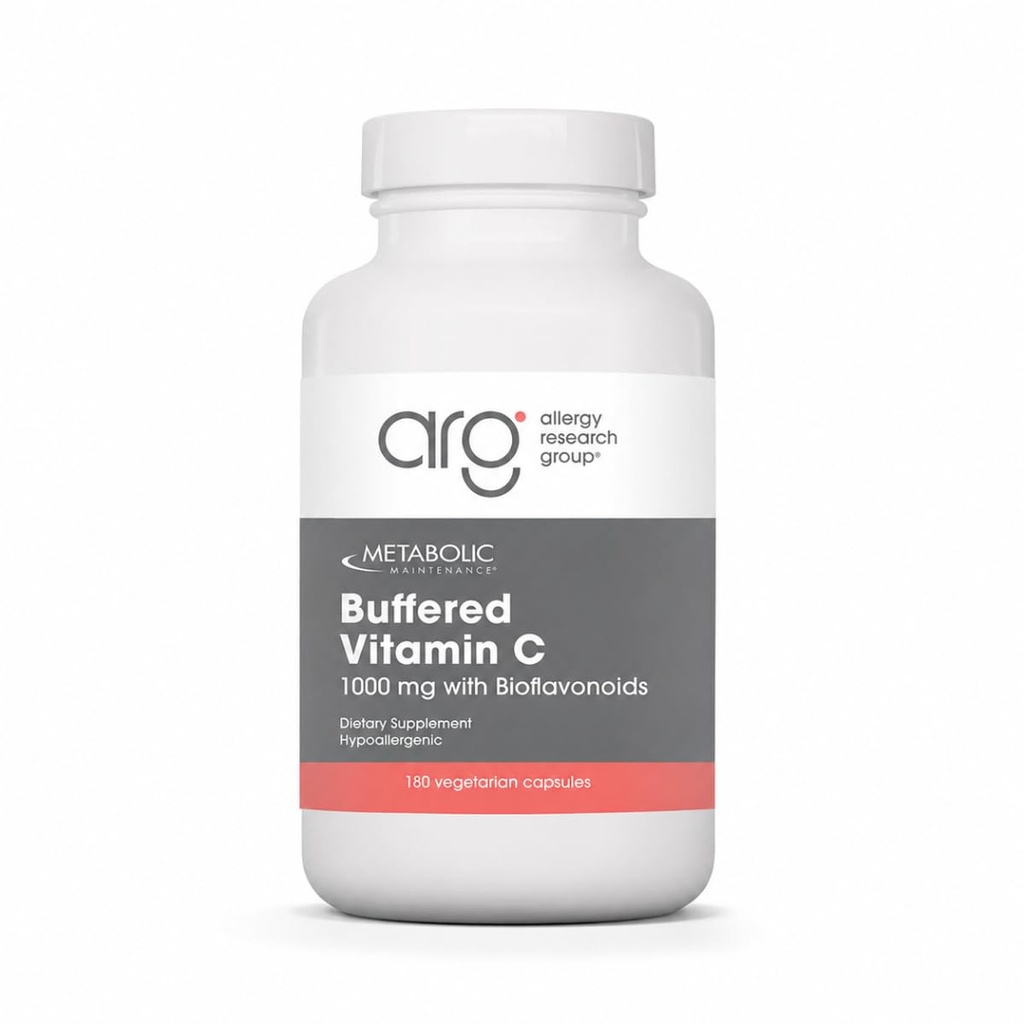 Metabolisk vedligeholdelse Buffered C-vitamin supplement - Tissue + immunforsvar supplement - Gentler C-vitamin med bioflavanoider til følsomme stomachs (90 kapsler)