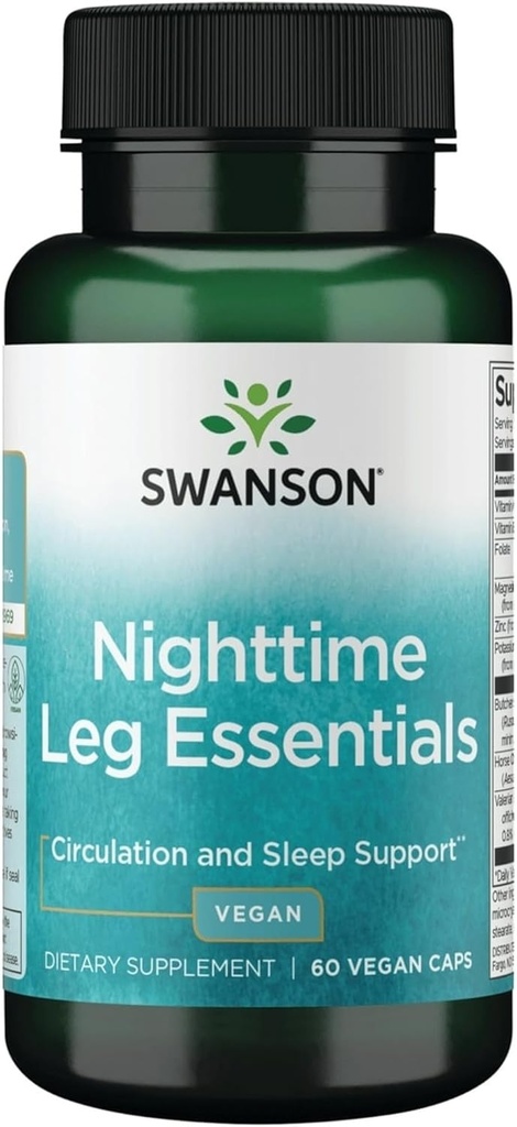 Swanson Nighttime Leg Essentials 60 Veg kapsler