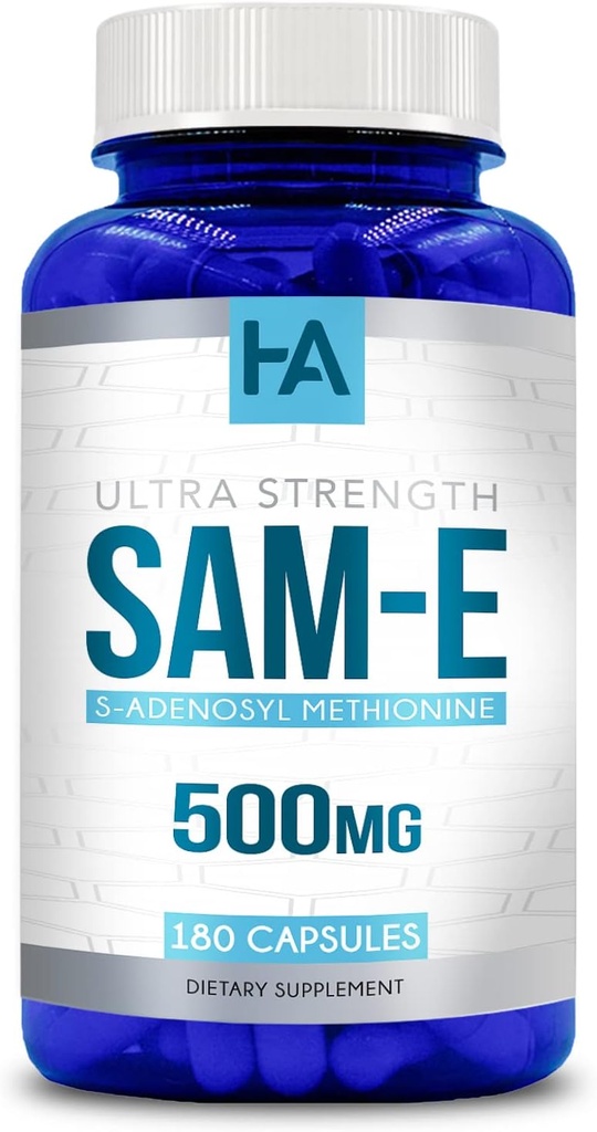 Høj styrke 500mg SAM E Supplement Note 124; S- Adenosyl Methionin SAME Supplement for ben Joint & Mood Support til mænd og kvinder