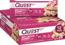 Quest Nutrition- High Protein, Lav Carb, Gluten Gratis, Keto Friendly, 12 Grev Hvid Chokolade Hindbær