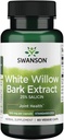 Swanson Maksimum Styrke Hvid Willow Bark Ekstract- fremmer fælles støtte & Muscle Relief- Standardiseret til 25% Salicin- Natural Supplement med ingen Mave Irritation (60 Veggie Caps, 500mg hver)