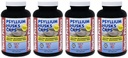 Yerba Prima Psyllium Husks Caps - 180 caps (Pack of 4) - Natural Fiber Supplement - Non- GMO Gluten Free