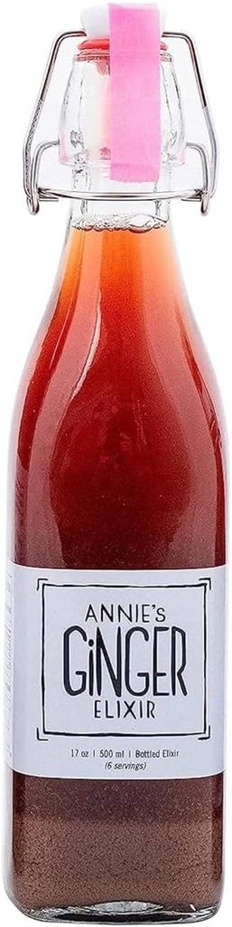 Annies Ginger Elixir, 17oz 1- Pack, Pure Natural Organic Tonic Ginger Shot, fordøjelsesmæssig rense øger immunforsvar, Daglig Gut Sundhed og Wellness, Non- GMO drikke
