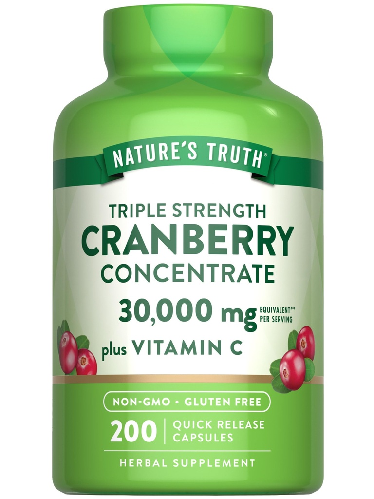 Nature 's Truth Cranberry Concentrate Pills against 124; Plus C-vitamin (124; 30,000mg)