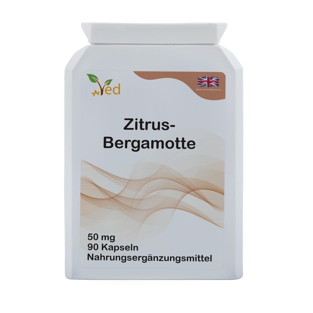 Med Citrus Bergamot, Organic Citrus Bergamot Extract, 500mg, 90 Vegan Capsules (3 Months Supply)
