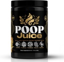 Poop Juice 5- in-1 Prebiotic, Probiotic, Postbiotic, fordøjelsesfremmende enzymer & glutamin supplement pulver - Bloat Relief, Gut & immunforsvar - Sukker & laktose- Free - 30 Serveringer (Georgia Peach Mango)