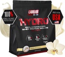 Labrada Hydro 100% Pure Hydrolyzed Whey Protein Isolate Powder, Lactose Free, Glutamin, Fastest Digesting Whey Tilgængelig, Instant Mixing, Lækker Smag 48 Servering 4lb (Vanilla)