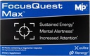 FocusQuest Max Focus supplement med udvidet udløsning koffein og L-Theanin, Nootrop Supplement for energi og produktivitet - Vegan, Gluten- Gratis for professionelle, studerende, travle mødre og fitness