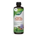 Nature 's Way Organic Flax Oil Super Lignan, Cold- presset, og uraffineret, 24 Fl Oz