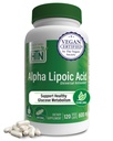 Health Thru Nutrition Alpha Lipoic Acid 600mg 120 Servering Name 124; Certified Vegan