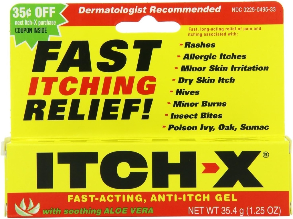 Itch- x Anti- Itch Gel med Aloe Vera, 3 Greve