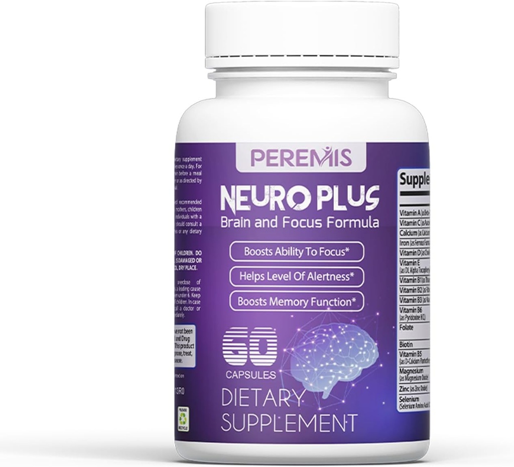 Nootrop Brain Supplement for mænd og kvinder; Hukommelse, Mental Klarhed & Kognitiv Forbedring