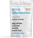 Drikke sundt Vanilla Egg White Protein Powder # 124; for sensitive stomachs # 124; Gut Friendly # 124; Additive & Dairy Free # 124; Ingen kunstige sødemidler # 124; Ingen Bloating, Farts eller Gas # 124; Ingen Forstoppelse eller Diarré