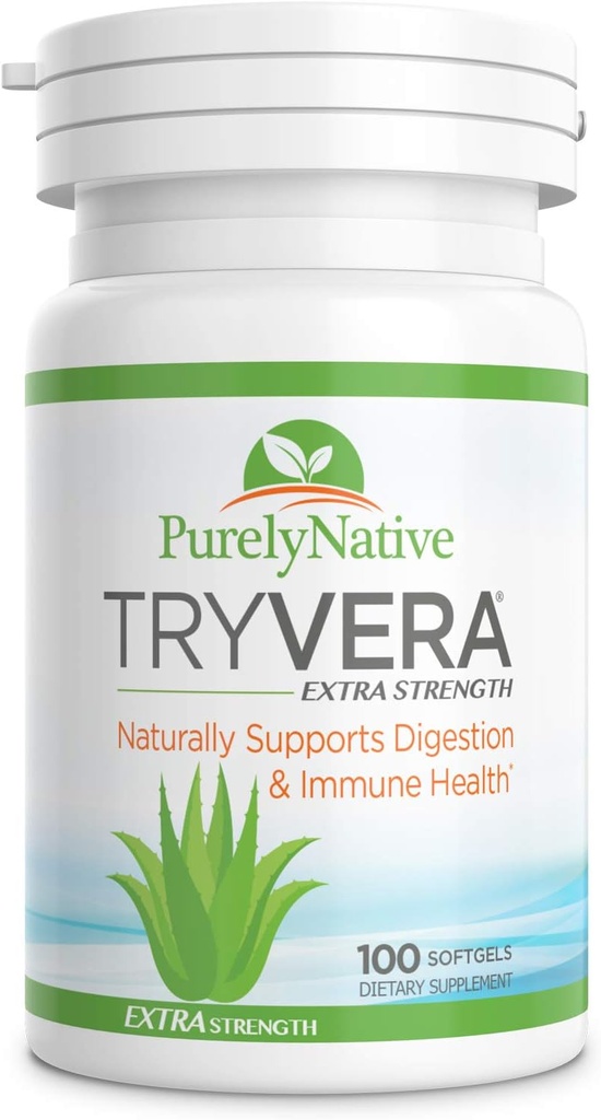 Aloe Vera Gels - Understøttelse af interstitiel cystitis, Leaky Gut, Forstoppelse, Irritabel tarmsyndrom, Ulcerativ Colitis - 100 Softgels