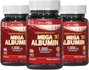 Dr.K & C HNHusa Mega Albumin Protein 1000mg 180 tabletter Sund Nyre Lever funktion Wellness Total Health Support Energy Life Balance Supplement 60tabs 3pk