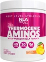 Hendes termogene Amino Kvinder Pre Post & Intra Workout Booster (Mango Passion, 30 Servering) w BCAA Essential Aminosyrer, Koffein, & Electrolytes- Max din workouts w Sugar Free