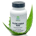 Aloe Vera 450 Kapsler Økologisk Mezzogiorno 124; Non- GMO Aloe Vera Pills Mezzogiorno 124; Lavet med USDA Organic Aloe Vera Supplements Mezzogiorno 124; Digitalt & Fælles Support Supplement