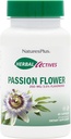 Natures Plus Herbal Actives Passion Flower - 250 mg, 60 Veganske Kapsler - fremmer naturlig ro - Vegetarisk, Gluten- Free - 60 Servering