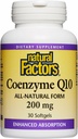 Naturlige faktorer Coenzym Q10 - Antioxidant Support Understøtter Cellular Energy Production - Bedre Absorption Aids Sund hjertefunktion - 200 mg, 30 Softgels (30 Servere)