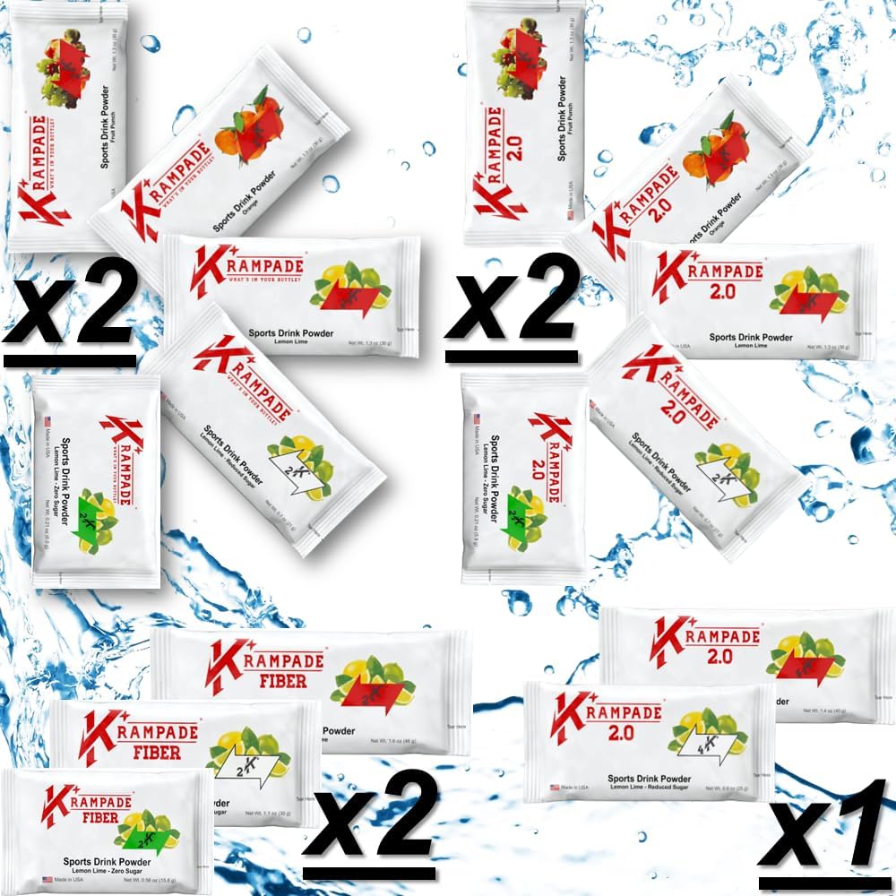 Krampade Electrolytes Powder Kalium Supplement - 2000 mg K +, > 2X mere end kokos vand