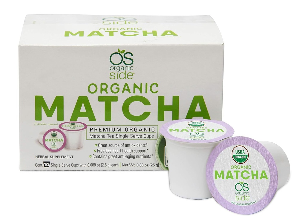 greenside Detox Herbal Tea Single Serve Cups Matcha - Indeholder anti-aging næringsstoffer og antioxidanter - Herbal Body Kosttilskud -alt 20 Cups (3-gram Servering / kop)