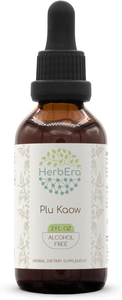 Plu Kaow B60 Alkohol- Free Herbal Extract Tinktur, Koncentreret Flydende Drops Naturlig Wildlavet Yu Xing Cao (Houttuynia Cordata) Tørret Herb (2 fl oz)