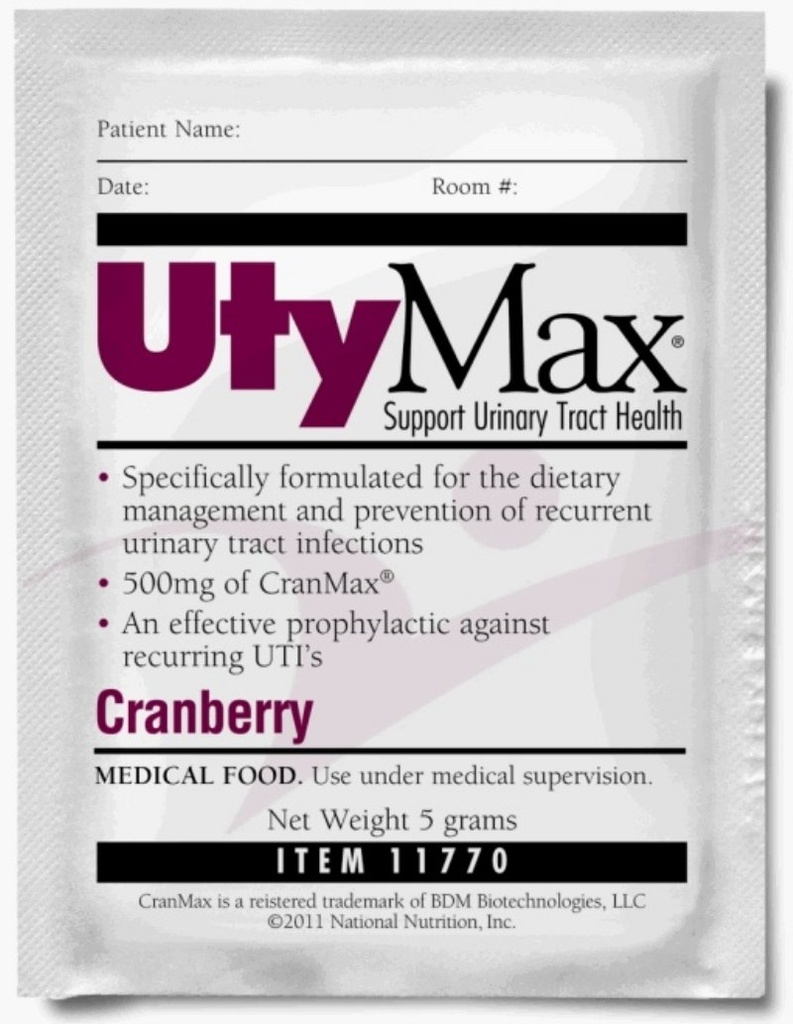 UtyMax Cranberry Drink Mix (TILLÆG PWDR, UTYMAX, 5 GRAM PKS) 60 Hver / sag