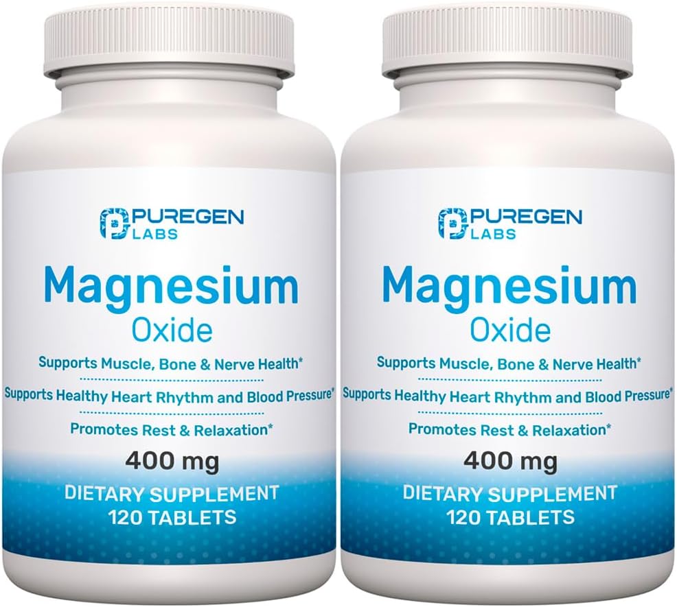 Magnesiumoxid 400mg [høj potens] Supplement