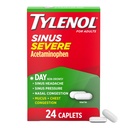 Tylenol Sinus Severe Daytime Caplets, Non-Drowsy, Pain Reliever, Pressure and Nasal Congestion Relief, Fever Reducer, Expectorant, Acetaminophen, Guaifenesin, Phenylephrine HCL, 24 Count