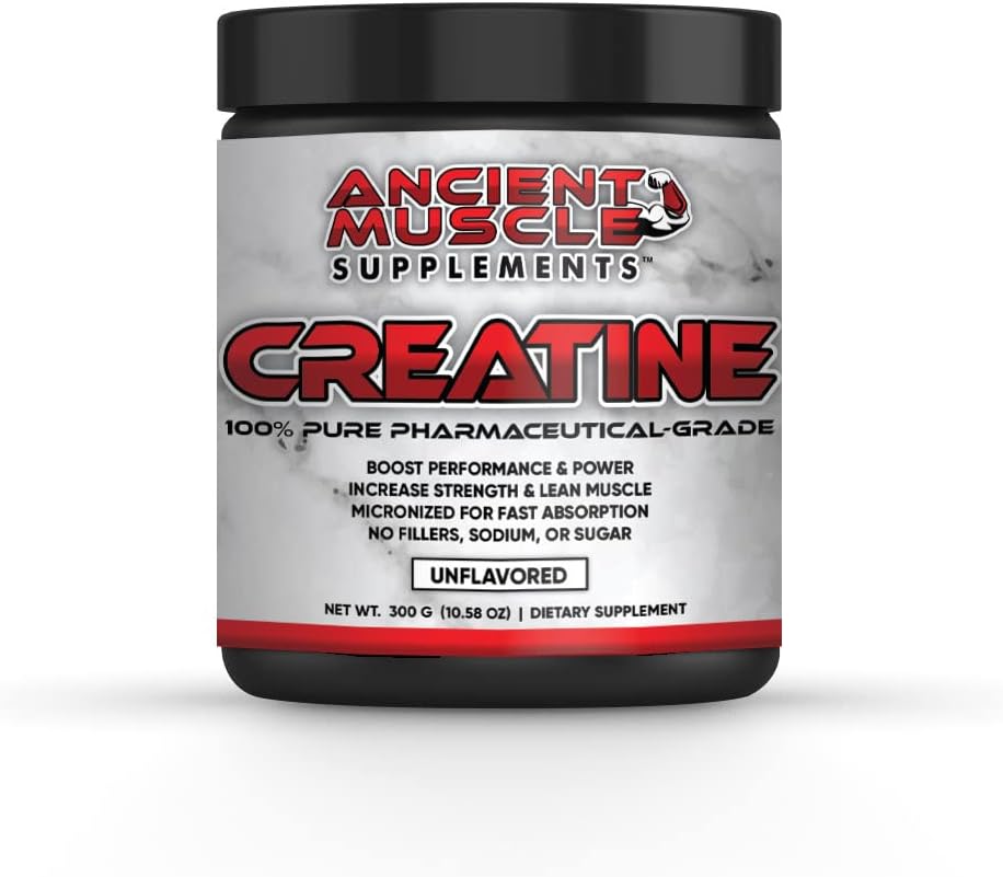 Supplements Creatine Monohydrate Micronized Powder Unflavored, Keto Friendly, for Fast Recovery and Muscle Mass and Strength Growth, Powder, 60 Servings