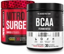 Jacked Factory Nitrovolume Shred Thermogen Pre- Workout i Blueberry Lemonade & BCAA i Fruit Punch for Body Recomposition, Muscle Building og Inddrivelse