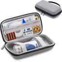 Bærbare Nebulizer sag for rejser, Inhalere sager for børn & voksne håndholdte Astma Machine, Medicinske forsyninger Organizer, Elektronisk Organizer sager for Cord, Oplader (Grå)