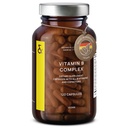 CLAV vitamin B Complex - 120 kapsler - Alle 8 B vitaminer med co-faktorer Myo-Inositol & cholin - Understøtter energi Metabolisme - Vegan - Made in Germany
