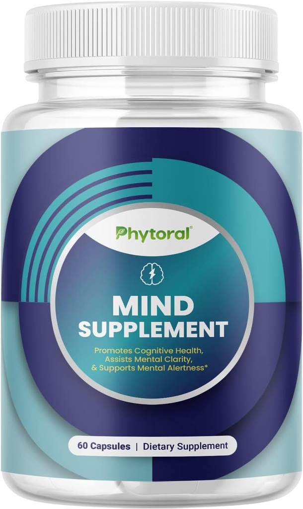 Nootrop Brain supplement til hukommelse og fokus ekstraudstyr - Vitaminer for hjerne mental sundhed & Klarhed - Kognitiv sundhed kompleks for hjernens Vitality & Mental Alert - 60 kapsler