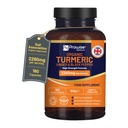 Gurkemeje 2280mg (høj styrke) med sort peber & Ginger - 180 Vegansk gurkemeje kapsler med aktiv ingredient Curcumin I UK Lavet af Provis Healthcare