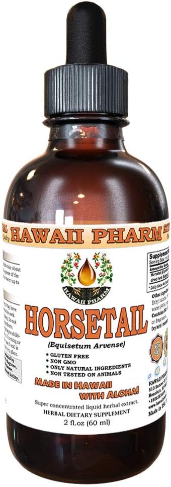 Hawaii Pharm Horsetail (Equisetum arvense) Flydende ekstrakt 2 Oz