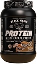 Verden over Nutrition Bundle Kompatibel med Black Magic Protein Powder - Multi- Source Protein Whey, Egg & Casein Complex med enzymer & MCT- 2LB Campfire Smores Flavor med Multi- Formål Keychain
