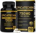 Epicatechin Extract 750mg Per Serving - (60 kapsler) - Understøtter Lean Muscle, nitrogenoxid, Myostatin Inhibitor, Stamina, Endurance, Pump & Gains - Non-GMO & Vegan Supplement - (60 Greve)