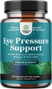 Eye Pressure Support med Bilberry Extract - Vegansk Eye Health Supplement for voksne til Okulær Pressure Relief med Saffron Ginkgo Niacin og mere Vision Vision Support (1 måned Tilgang)
