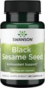 Swanson Full Spectrum Black Sesame Seed 500 milligram 60 kapsler