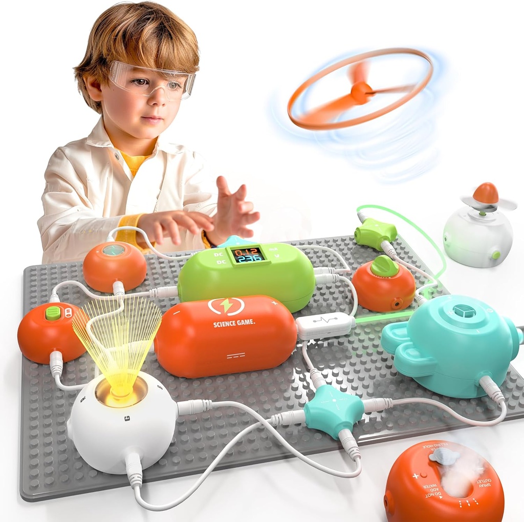 Science Kits for Kids - STEM Kits for Kids, Electronics Exploration Kit, Over 420 Projekter, 35 Circuit Dele, STEM Educational Toy Gaver for Kids Boys Girls 3 4 5 6 7 8 9 10 11 12