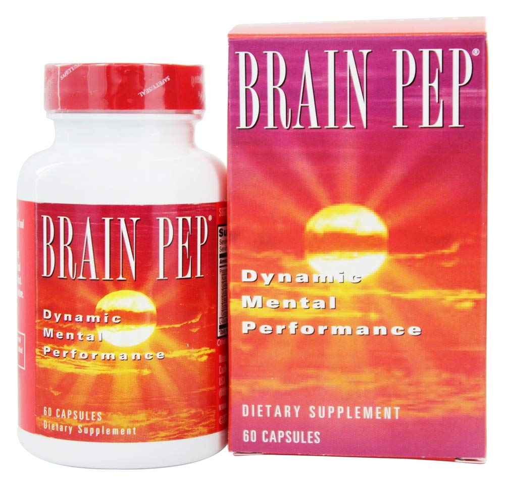 Natural Balance Brain Pep Budd124; Brain Function Supplement med Ginkgo Biloba, Kola Nut Budd124; Hjælper support forbedret hukommelse, fokus & mental Clarity