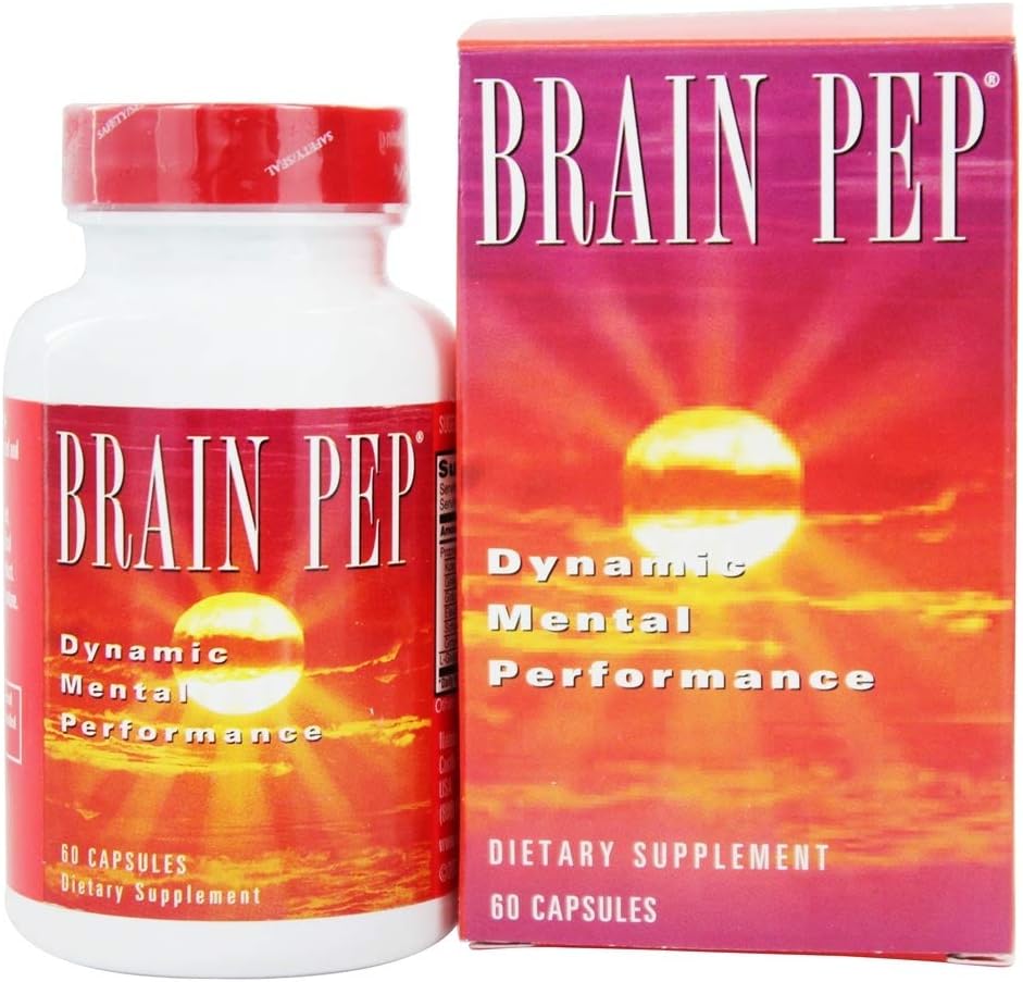 Natural Balance Brain Pep Budd124; Brain Function Supplement med Ginkgo Biloba, Kola Nut Budd124; Hjælper support forbedret hukommelse, fokus & mental Clarity