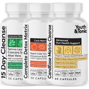 CandEase Matrix Pills & Colon Cleanser & Complete Detox Matrix Fast Kit Bundle 3 stk.