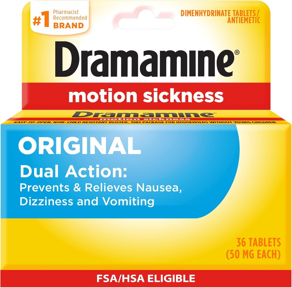 Dramamin Original, Motion Sygdom Relief, 36 Greve