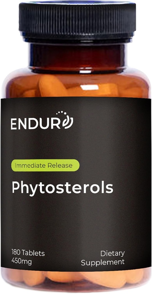 Endur Phytosteroler, fremmer hjerte & prostata sundhed for mænd, hjælper Block Cholesterol Absorption & Support Urinary Comfort, 450mg (180 tabletter)