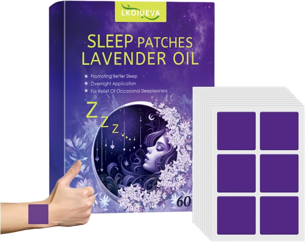 60 stk søvn plastre for voksne ekstra styrke, naturlige søde drøm sovende patch for kvinder og mænd, fast- fungerende sovende støtte plastre, let at anvende dyb søvn plastre